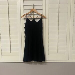 Aqua Black Spaghetti Strap Dress